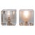 Iced Glass Cube Table Lamps from Peill & Putzler 1970s, Set of 2 For Sale - Image 6 of 8
