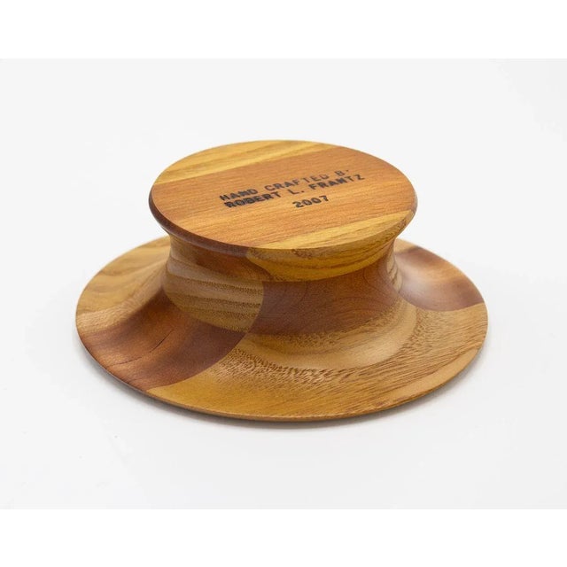 Handcrafted Turned Wooden Bowl by Franz Woodworks For Sale - Image 4 of 6