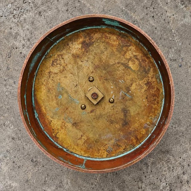 Large Postmodern Candleholders in Copper and Brass, 1970s, Set of 4 For Sale - Image 10 of 11