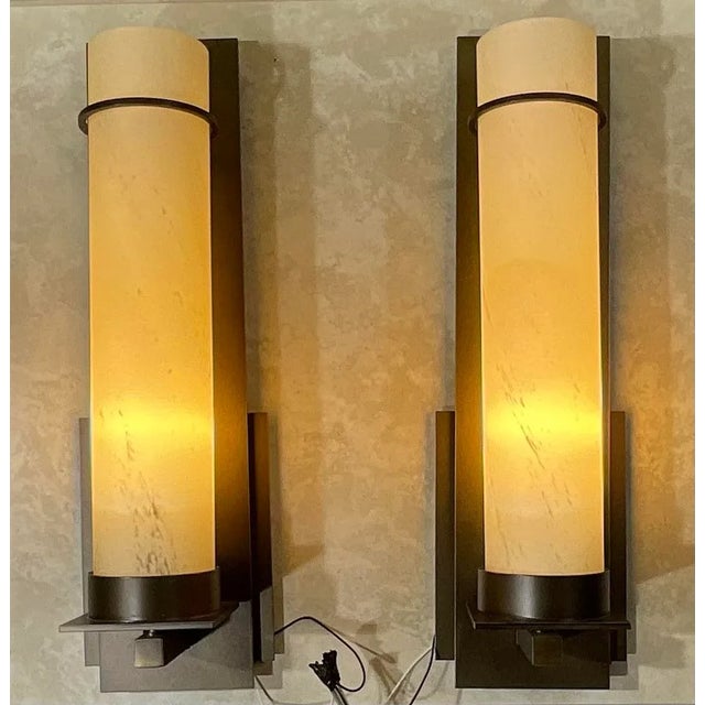Pair of After Hours Indoor Wall Sconces by Hubbardton Forge For Sale - Image 4 of 12