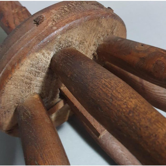 Brown Victorian Washing Dolly in Wood For Sale - Image 8 of 14