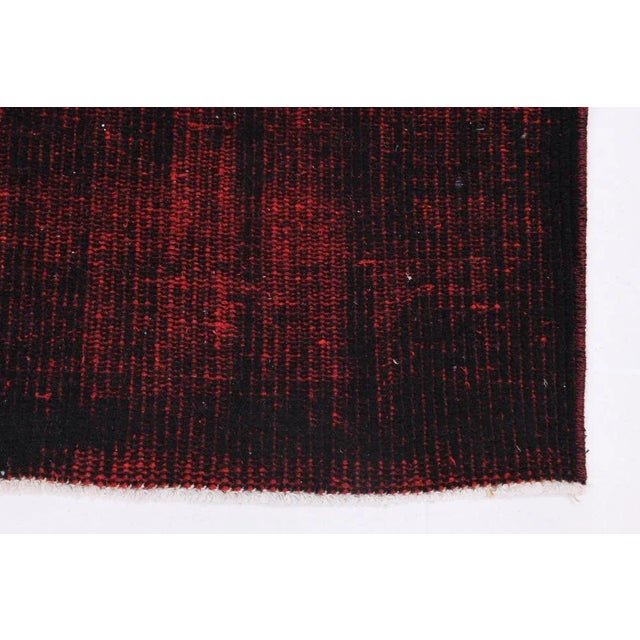 Vintage Black & Red Rug For Sale - Image 11 of 18