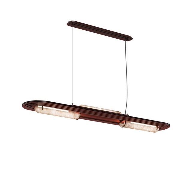 Stone Chrysler Suspension Lamp by Porus Studio For Sale - Image 7 of 14