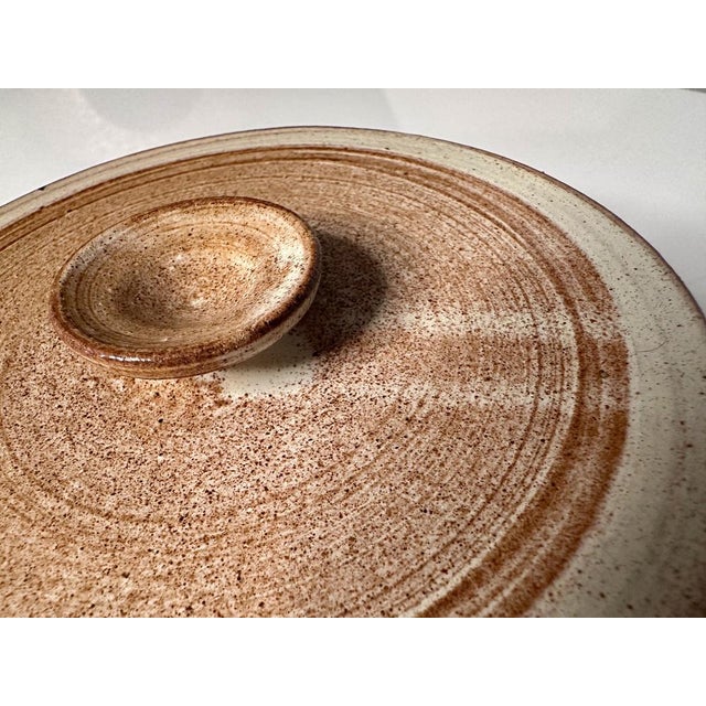 1960s Modernist Studio Ceramic Art Pot with Lid by Helma Klett, Germany, 1960s For Sale - Image 5 of 12