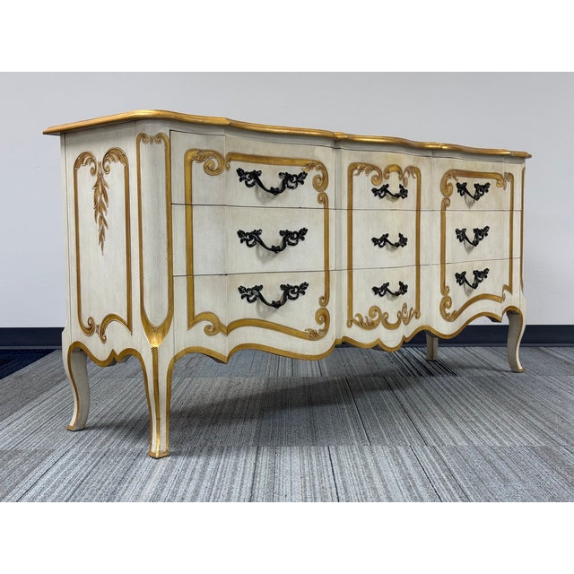 John Widdicomb "Classic" French Provincial 9-Drawer Dresser For Sale - Image 9 of 9