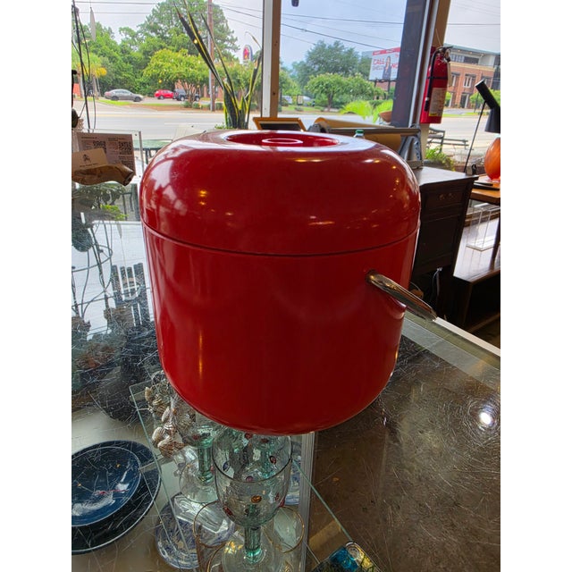 Vintage 1970’s Italian Plastic Primaluna Ice Bucket Designed by Ambrogio Pozzi Modernist Ice Bucket For Sale - Image 12 of 12