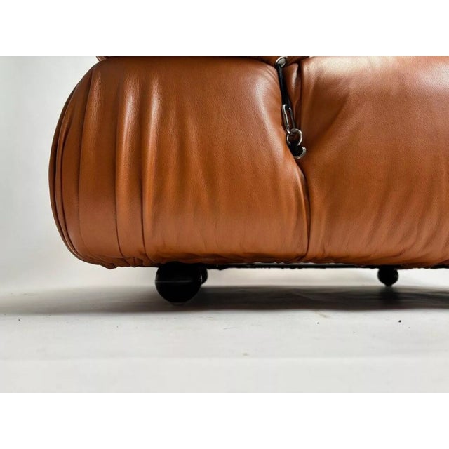 Camaleonda Lounge Chairs in Cognac Leather by Mario Bellini for B&b Italia, 1973 For Sale - Image 12 of 14