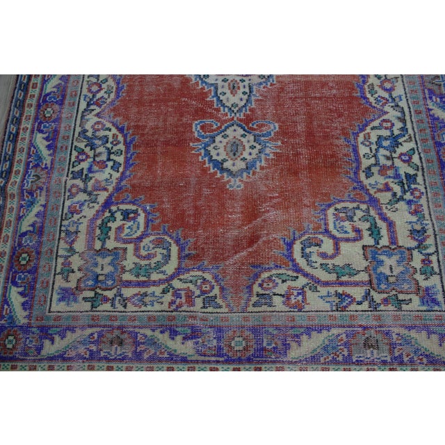 1980s Victorian Purple Medallion Rug For Sale In Sacramento - Image 6 of 13