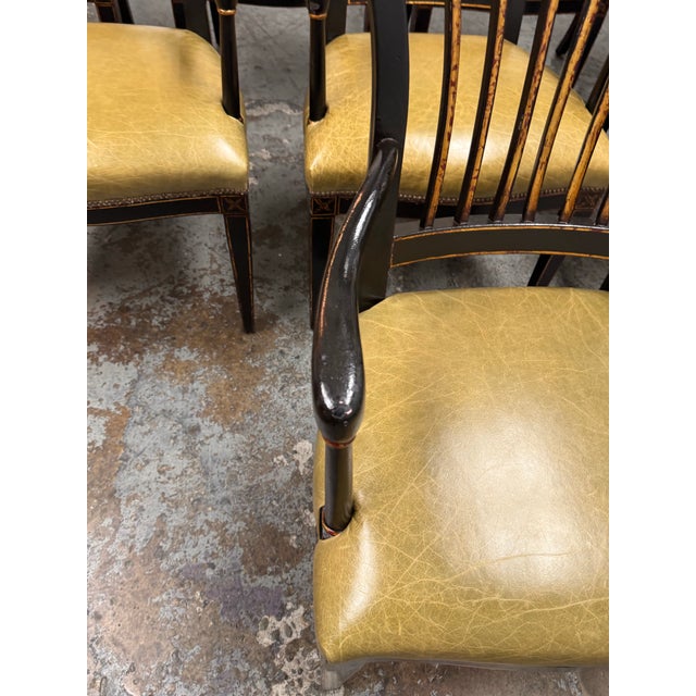 Early 21st Century Sloan Miyasato Gothenburg Armchairs, Set of Eight For Sale - Image 5 of 12