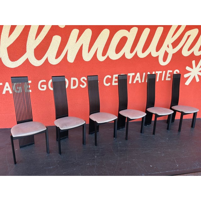 Postmodern Italian Postmod Costantini Pietro Dining Chairs - 6 For Sale - Image 3 of 11