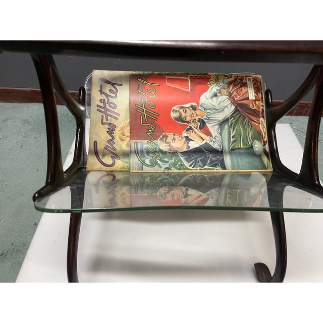 Brown Service Cart Magazine Rack with Wheels by Cesare Lacca for Cassina, 1950s For Sale - Image 8 of 18