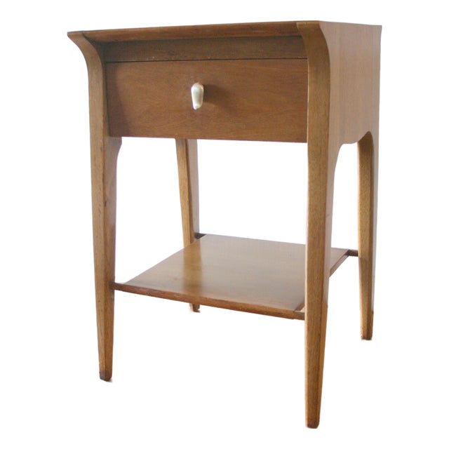 Mid Century Modern Drexel Profile Side End Table Nightstand by John Van Koert For Sale