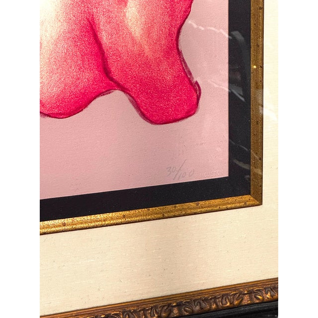 "Blue Gem" Framed Lithograph by r.c. Gorman For Sale - Image 4 of 5