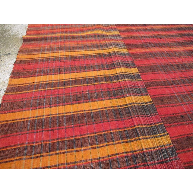 Mid-Century Modern Galerie Shabab Collection Mid-20th Century Turkish Flatweave Kilim Accent Carpet For Sale - Image 3 of 7