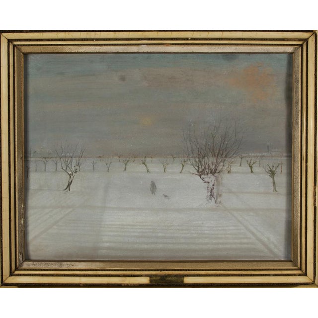 Demetrio Tabacco, Mid-Century Italian Landscape, 1947, Pastel For Sale - Image 6 of 6