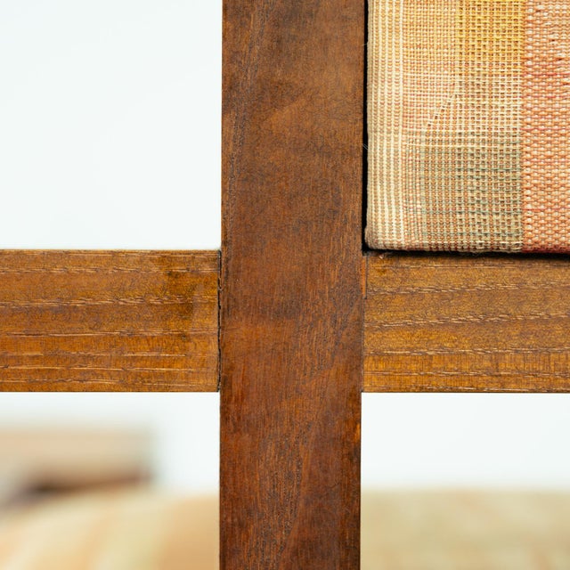 Vintage Art Deco Style Vis-a-Vis Pear Conversation Bench in the style of Rennie Mackintosh, 1984 For Sale - Image 18 of 18