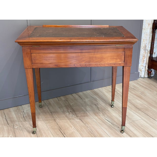 Brown Louis XVI French Fruitwood Architect’s Table For Sale - Image 8 of 17