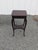Traditional Vintage Mahogany Drinks Accent Side Table With Wood Gallery For Sale - Image 3 of 9