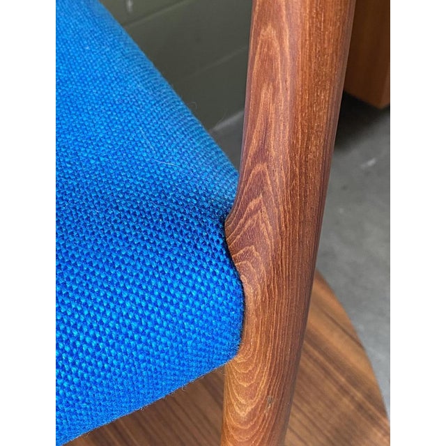Armchair Model 56 in Teak and Hallingdal by Niels Otto Møller for J. L. Møllers Mobelfabrik, 1960s For Sale - Image 15 of 16
