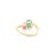 Emerald Ruby Toi Et Moi Wedding Ring With Diamonds Size 6.5 For Sale In New York - Image 6 of 12