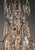 Antique French Gothic Revival Brass Crystal Chandelier Tall 9 Light For Sale - Image 6 of 7