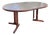 Mid Century Nordic Modern Teak Extendable Dining Table For Sale