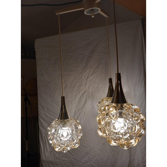 Bubble Glass Cascade Lamp by Helena Tynell for Limburg, 1970s For Sale - Image 11 of 18