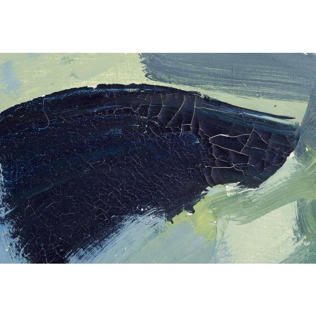 Parmo Baslund, Abstract Landscape, 1960s, Oil on Canvas For Sale - Image 7 of 9