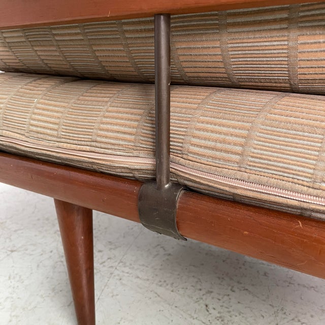 Mid-Century Modern Danish Beige Fabric and Wood Sofa by Peter Hvidt for France & Daverkosen, 1960s For Sale - Image 15 of 18