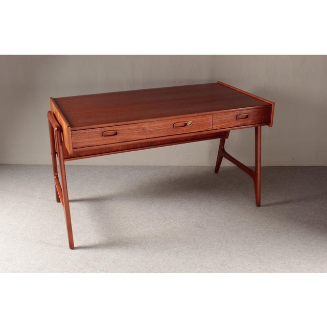 Teak Desk by Arne Wahl Iversen for O.M.F., 1960s For Sale - Image 10 of 18