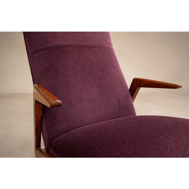 Brazilian Modern Imbuia Wood & Mohair Lounge Armchair, Att. José Zanine Caldas, 1950s – Lot 881 For Sale - Image 18 of 18