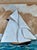 Nautical Vintage 3d Mixed-Media Maritime Ship Portrait of a Racing Yacht, Style of Thomas H. Willis. For Sale - Image 3 of 12