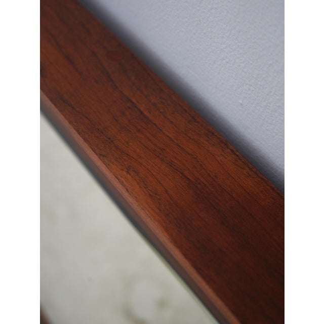 Brown Stickley Cherry Regency Style Hanging Wall Mirror For Sale - Image 8 of 10