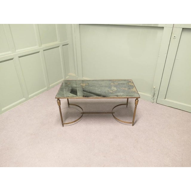 Glass Vintage French Coffee Table from Maison Jansen, 1950 For Sale - Image 7 of 9