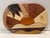 Arts & Crafts Late 20th Century Artisan Wooden Intarsia, Sunset Over Beach Waves, Signed. For Sale - Image 3 of 11
