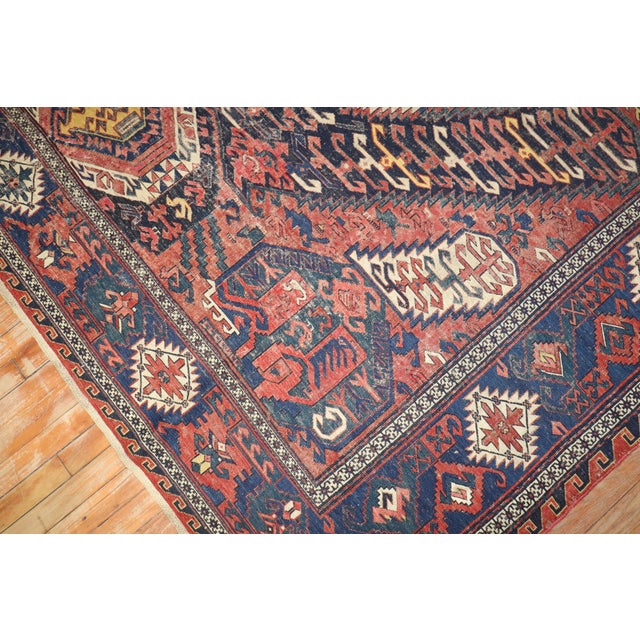 Textile 19th Century Rare Zabihi Collection Dragon Soumac Flat-Weave Rug - 9'2" x 12'7" For Sale - Image 7 of 12