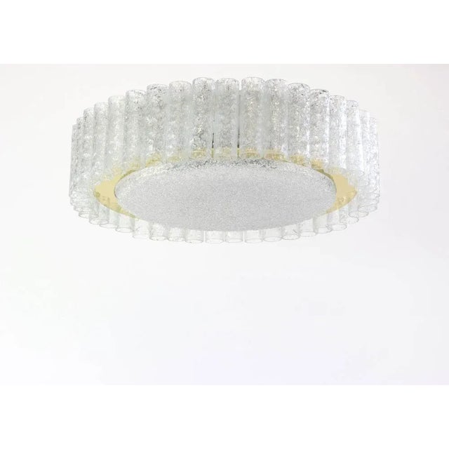 Murano Glass Tubes Flush Mount from Doria, Germany, 1960s For Sale - Image 3 of 9