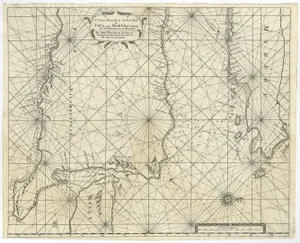 English Sea Chart of Part of Indonesia with Java and Madura and Bali, 1711