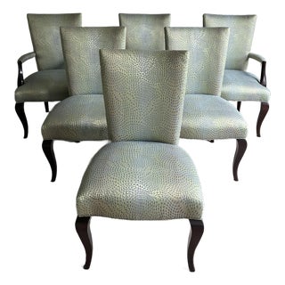 Late 20th Century Set of 6 Baker Furniture Barbara Barry Collection Dining Chairs For Sale