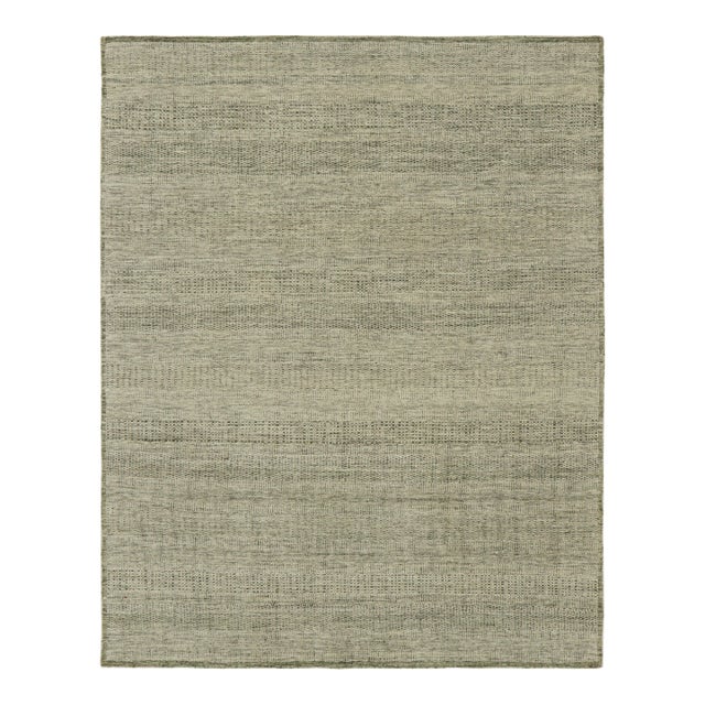Rug & Kilim’s Contemporary Textural Rug in Tones of Green - 10x14 For Sale