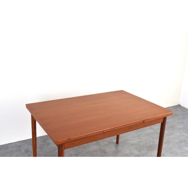 Mid-Century Modern Danish Extendable Dining Table in Teak, 1960s For Sale - Image 11 of 16