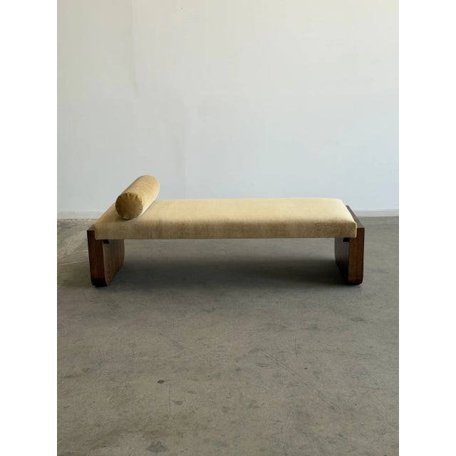 W70.5 D27 H27 (with pillow) Seat H19 D28 Floor model is available. La Luna Daybed fully handcrafted in House. Solid white...
