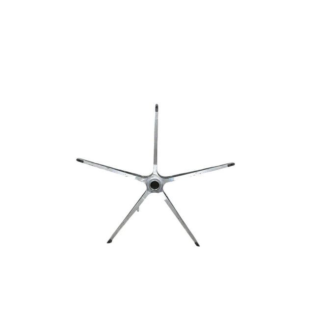 Danish Modern Leather Swivel Lounge Chair Recliner For Sale - Image 12 of 13