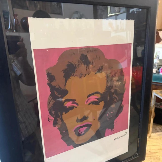 Andy Warhol A 21st Century Framed Pop Art Marylin Monroe 65/100 Lithography by Andy Warhol For Sale - Image 4 of 12