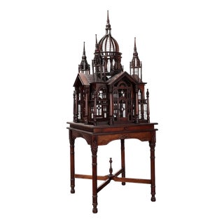 20th Century Bird Cage in Mahogany, Italy For Sale