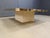 Metal Vintage 23kt Gold and Travertine Coffee Table from Belgochrom, 1970s For Sale - Image 7 of 12