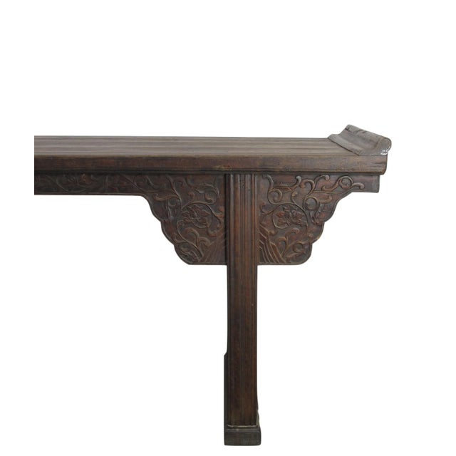 Wood Late 19th Century Alter Console Table For Sale - Image 7 of 13