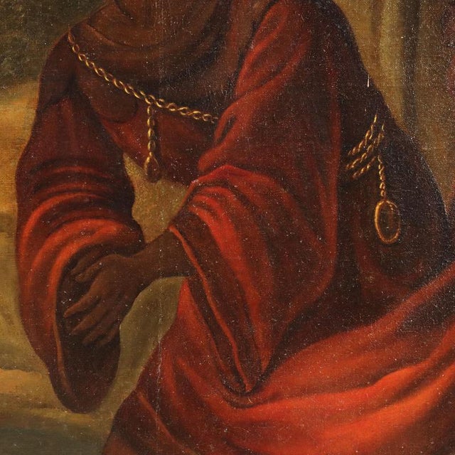 The Baptism of the Eunuch, Oil on Canvas For Sale - Image 6 of 14
