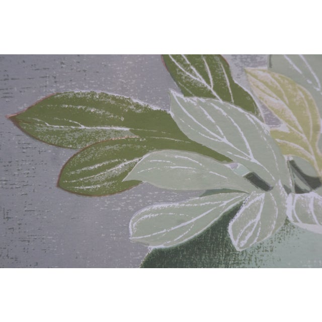 Rosalyn Gale Powell Signed Peony in a Chinese Jar Lithograph Print 27" For Sale - Image 10 of 11