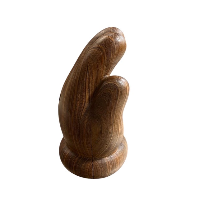 Street Art KAWS, Rare Carved Wood Kaws Hand Sculpture More Gallery Switzerland Wooden Toy Art, 2016 For Sale - Image 3 of 10